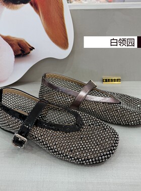 MIO米奥~专柜正品2026秋季镂空洞洞鞋水钻玛丽珍单鞋女M264452631