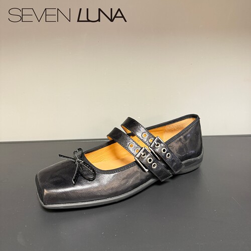 SEVEN LUNA~国内正品春夏法式晚晚风玛丽珍鞋平底单鞋女SLA33