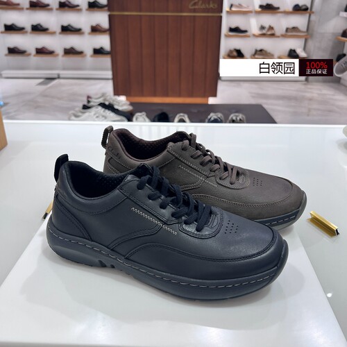 Clarks其乐~专柜正品2025春季ClarksProLace健步鞋舒适休闲皮鞋男