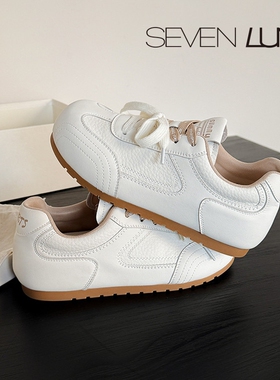 SEVEN LUNA国内正品2026春内增高小白鞋百搭舒适休闲鞋女SLAM550