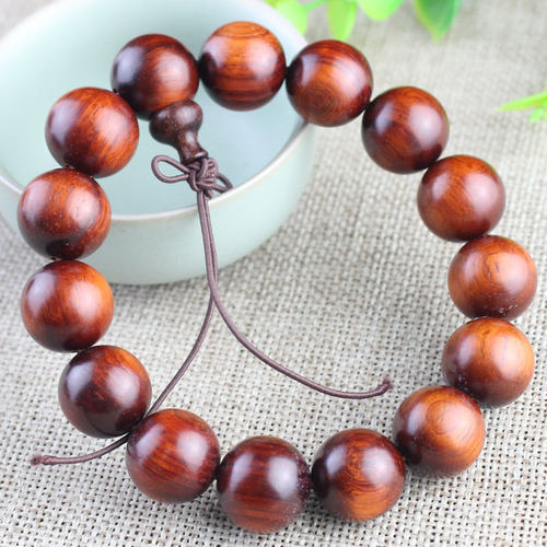 陵固思犀角紫檀木手串