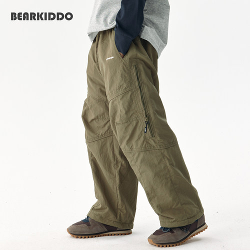 男童冬装工装裤儿童直筒裤