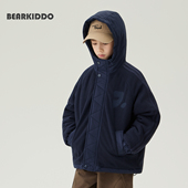 男童秋冬摇粒绒夹棉外套男孩加厚棉衣儿童冬季 2026保暖棉服潮 新款