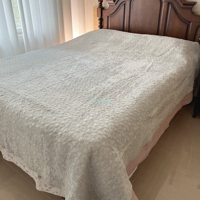 【浦江工厂】 孤品微瑕捡漏外贸绒单床盖三件套被套巴里纱全棉