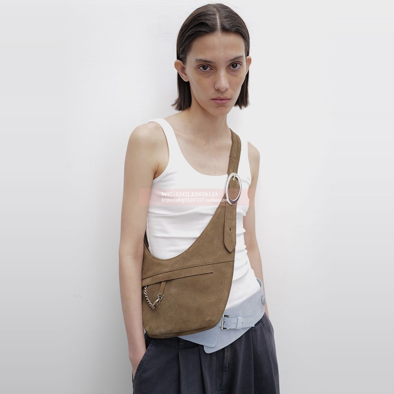 【VOVOSHOP】韩国代购 OPEN YY  25SS 慵懒牛角斜跨包 饺子包