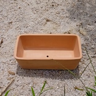 长方形红陶花盆透气阳台简约多肉仙人掌盆室内摆设摆件拼盘园林欧