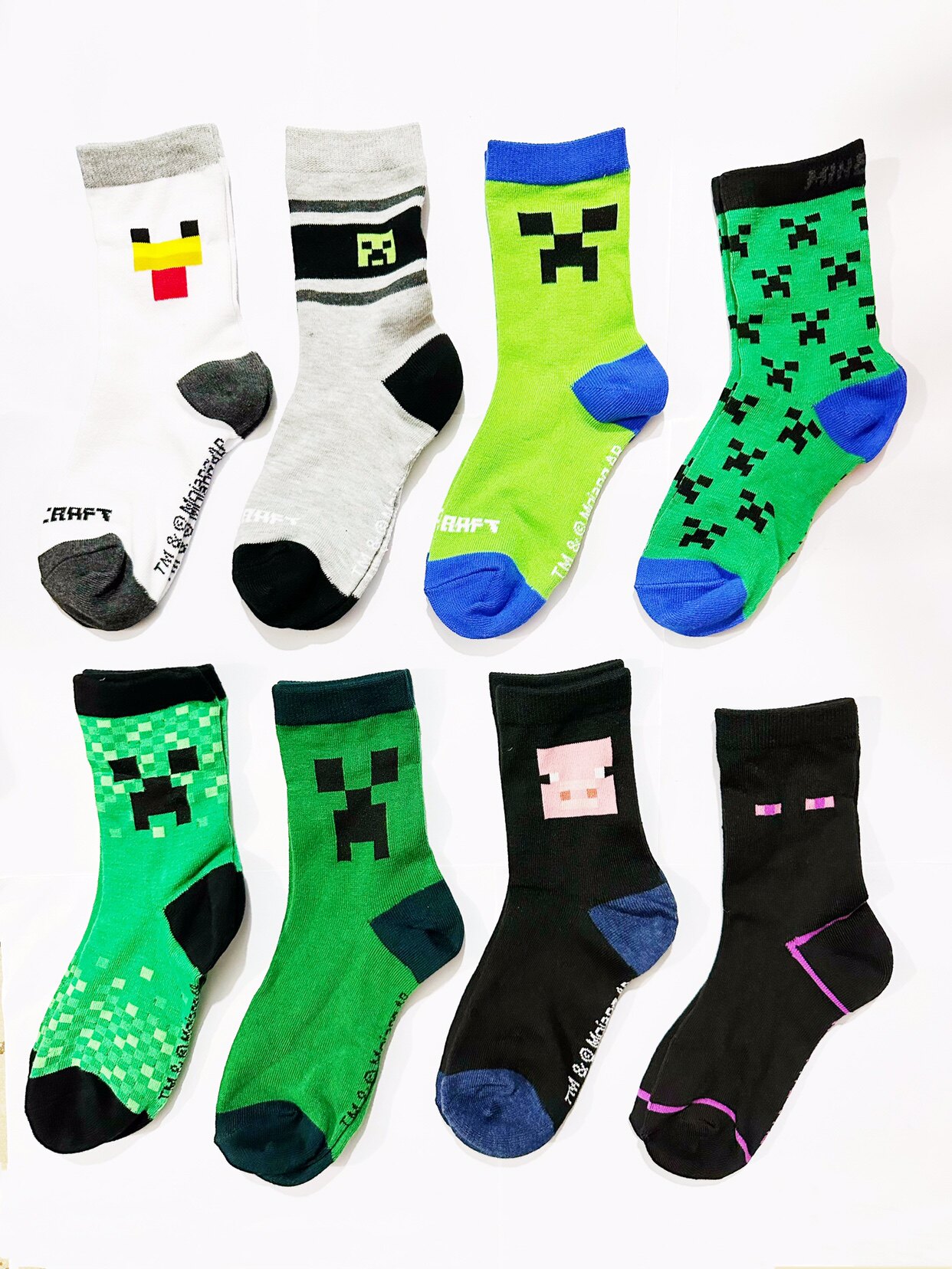 四季袜卡通中筒袜我的世界儿童袜子男童ins潮袜不臭脚纯棉好穿