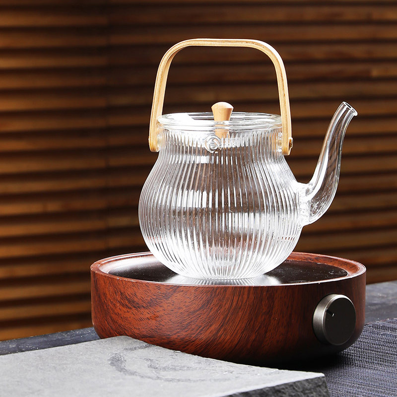台湾宜龙EILONG茶具配件束光加厚耐热玻璃壶提梁烧水壶茶杯包邮
