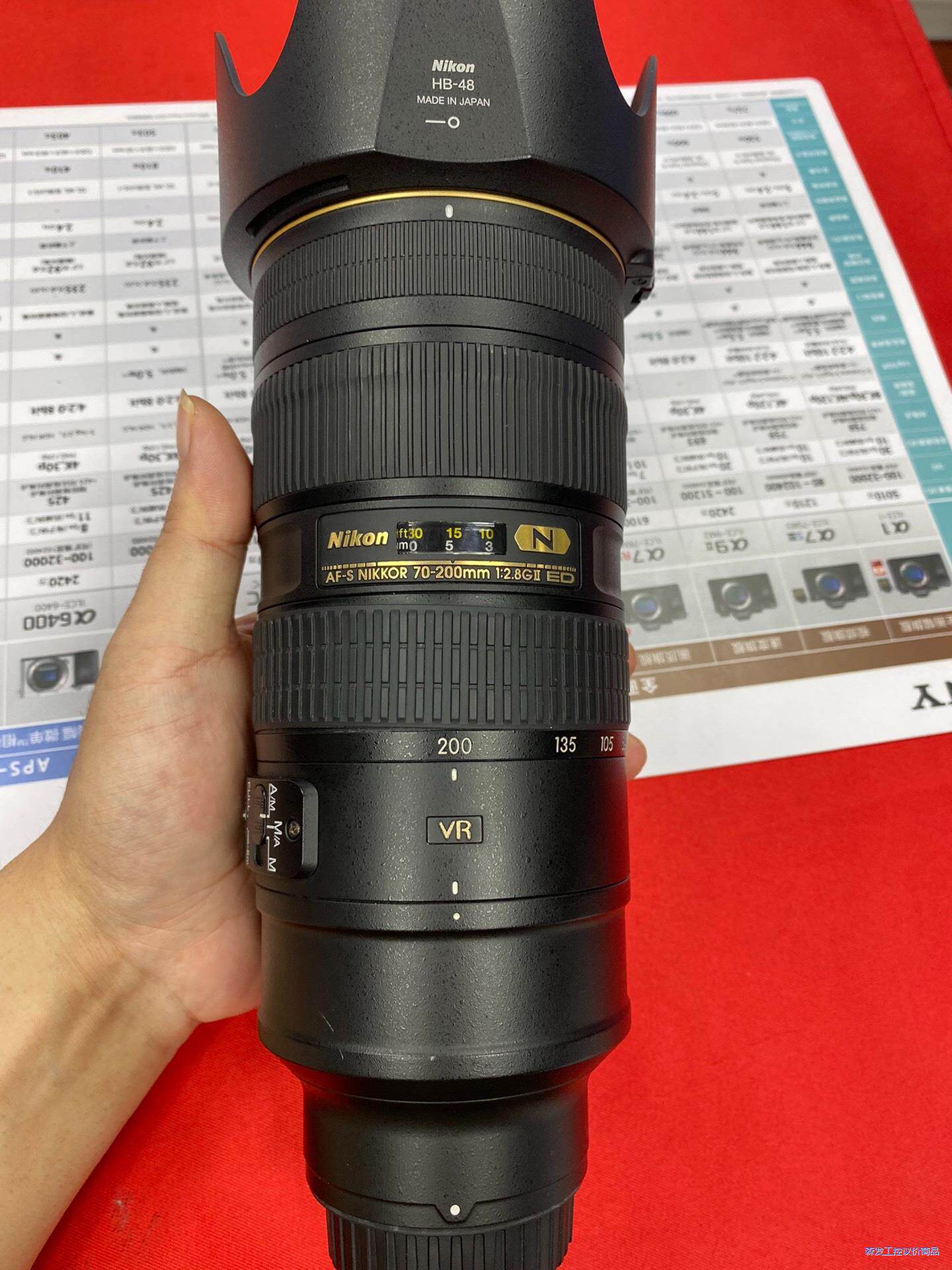 尼康70-200f2.8VR二代,成色新,所见即所得,镜片无议价商品