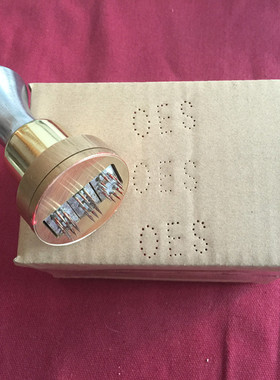 定制不锈钢针刺章防伪章针刺章外包装记号章针头章钢针章打标章