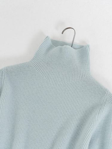 定织康赛妮纯羊绒柔软细腻舒服 经典高领舒适高级感羊绒针织衫