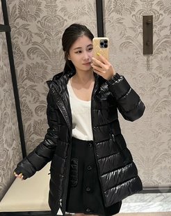 M家贵贵在售填充90白鸭绒收腰显瘦轻盈保暖舒服中长款羽绒服外套