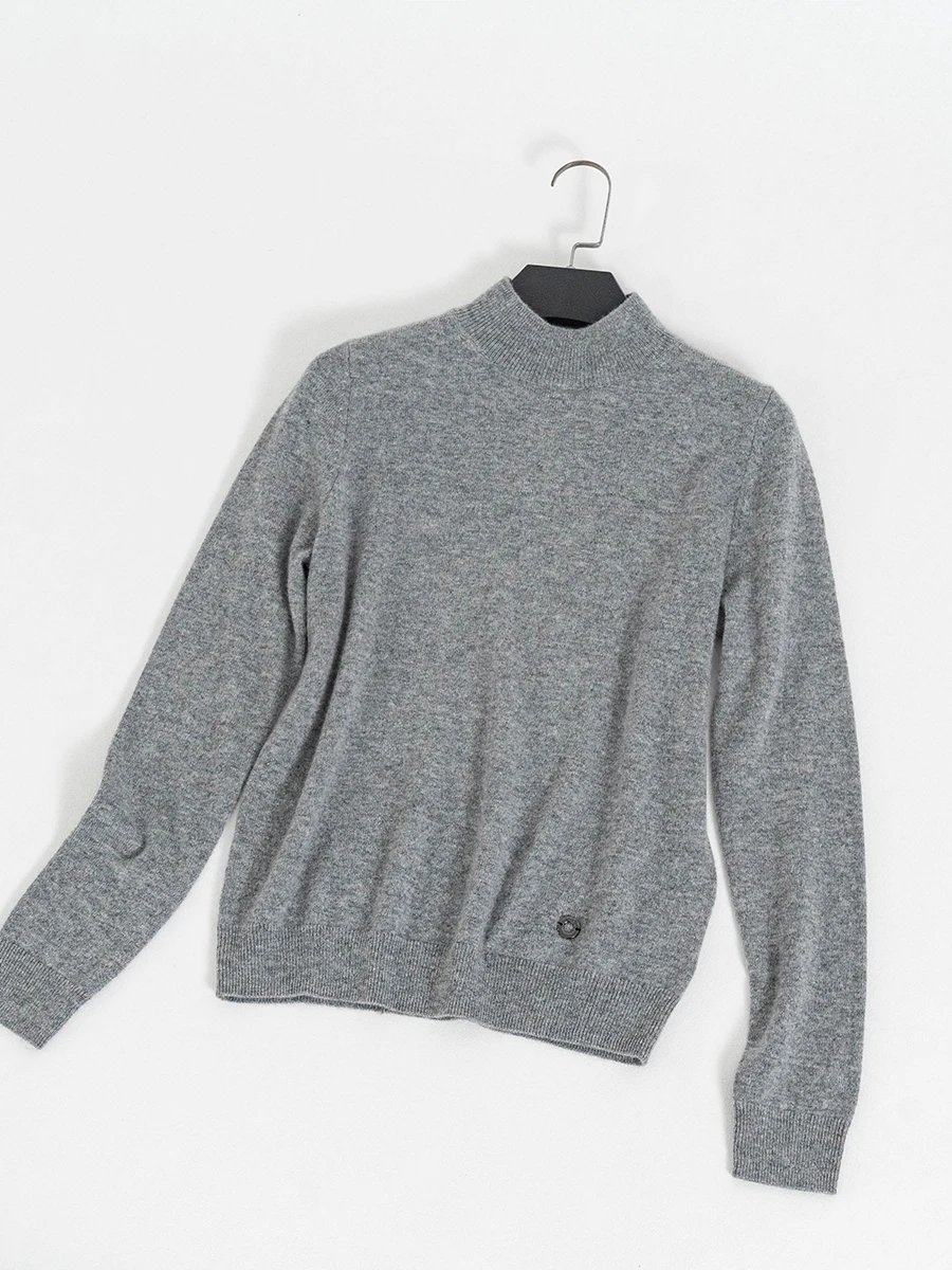 意奢 康赛妮1纯羊绒 半高领高级感 舒适细腻羊绒打底衫