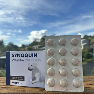 英国宠特宝原装VetPlus Synoquin宠物软骨素髌骨髋骨关节宝代购