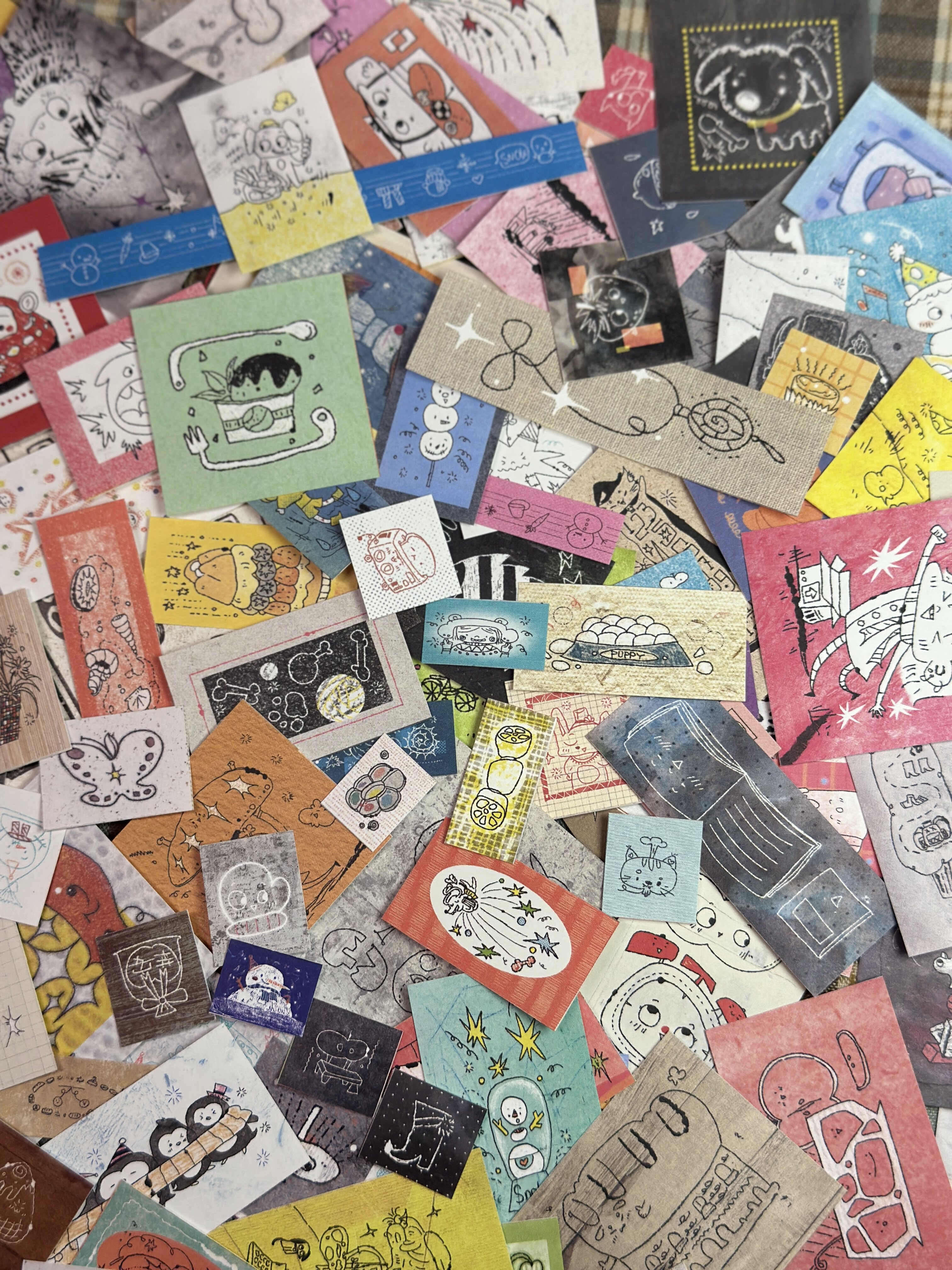 【分装】土狗超人便签手帐素材盐系搞怪 手帐拼贴装饰素材