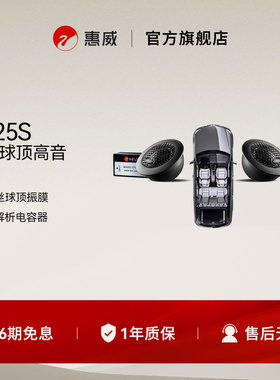 Swan惠威CT25S车载25mm丝膜球顶高音扬声器喇叭单元无损改装音响