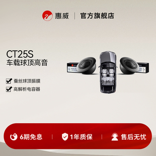Swan惠威CT25S车载25mm丝膜球顶高音扬声器喇叭单元 音响 无损改装