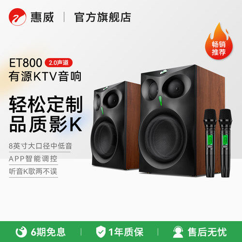 Swan惠威音箱家庭k歌有源ktv音响