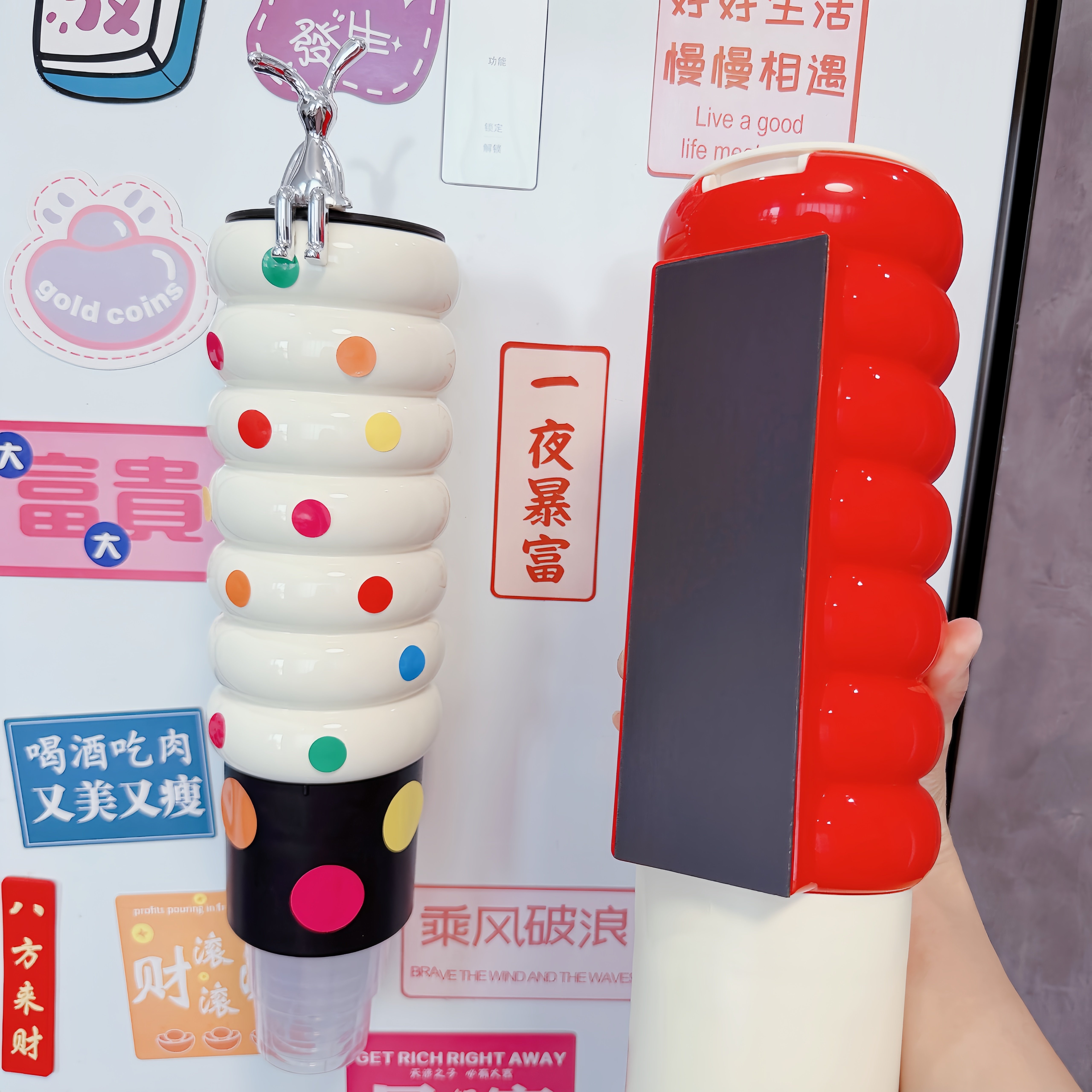 一次性杯子取杯器水杯收纳置物架图片