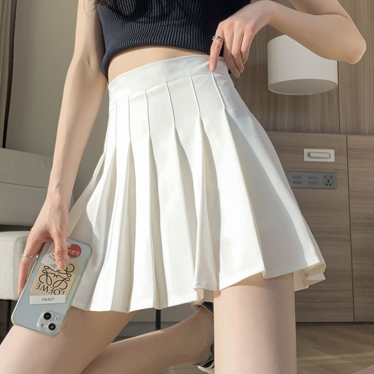 女童夏季白色百褶裙2025新款学院风儿童时尚超短裙小个子夏装裙子