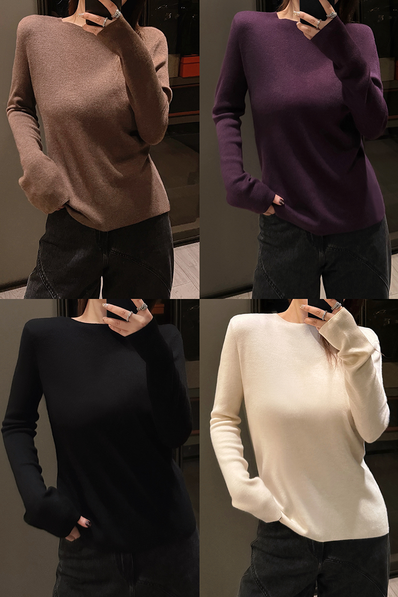 水溶羊毛柔软亲肤百搭针织打底