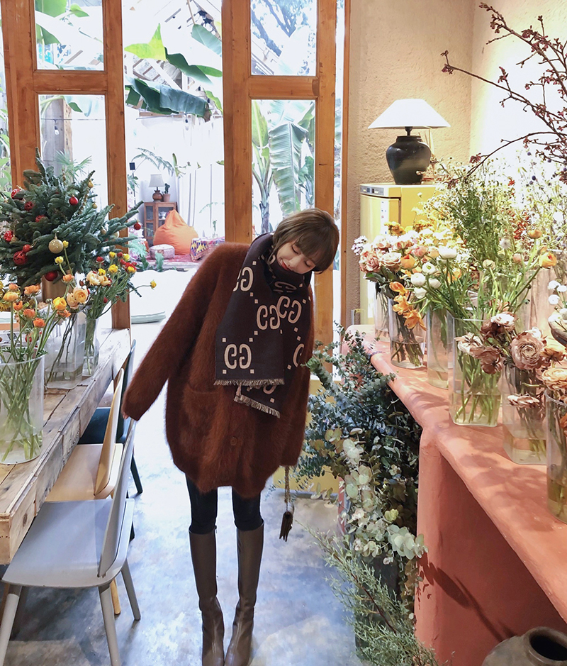 langboom招牌闭眼入系列貂绒外套