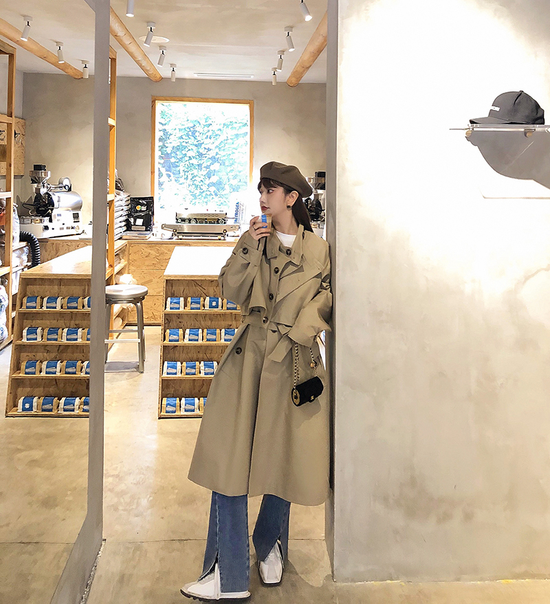 两件套收腰显瘦显气质通勤风衣