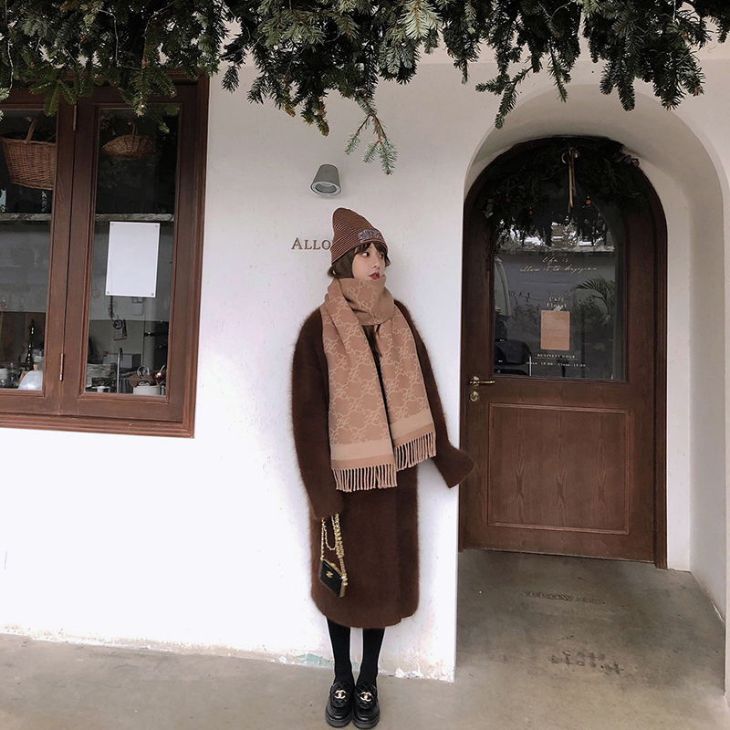 貂绒气质慵懒毛衣加厚