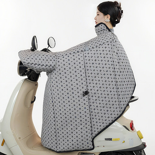 冬季加厚电动车挡风被加大加宽护肩电瓶摩托车男女通用防风罩防水