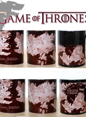 权利的游戏变色马克杯美剧影视周边热转印咖啡陶瓷杯新奇特水杯子