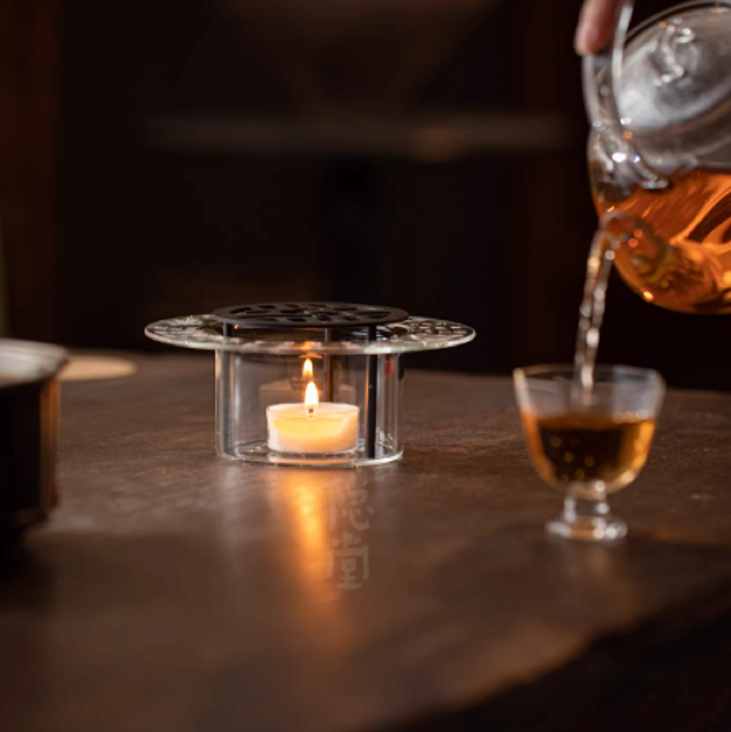 定风波心经耐热玻璃温茶器透明白琥珀色蜡烛底座加热温茶器,餐饮具,煮茶炉,淘宝优惠券,粉丝福利购,淘宝优惠卷