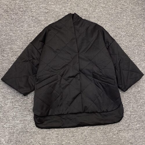 经典款菱格棉服，前短后长，原单面料，北欧风 外贸女装精品