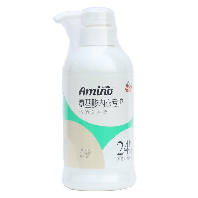 洁劲氨基酸内衣专护浓缩洗衣液400g无磷多重生物酶加效