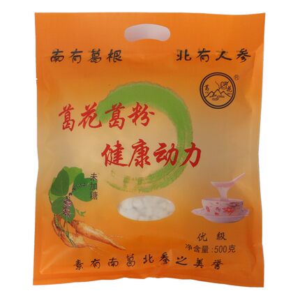 葛花优级葛根粉葛藤粉500g 食用葛粉连云港特产红袋未加糖