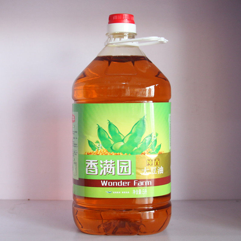 香满园纯香大豆油5l大豆油三级大豆油餐饮家庭食用植物油