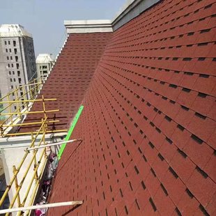 高档双层沥青瓦片屋顶自粘型别墅木屋房屋顶面防水玻纤瓦油毡瓦片