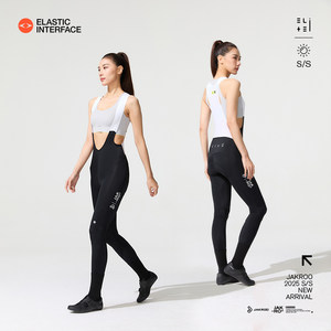 捷酷新款双箭头凉感女士自行车公路车背带骑行裤舒适 Iceflow