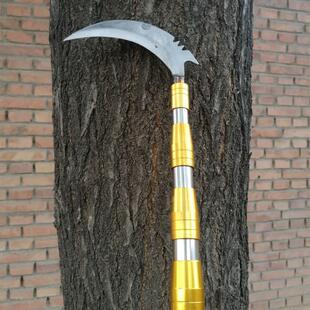 可伸缩杆水草刀高枝锯搭钩除草除草弯刀钓具割嫩芽实用户外加固水