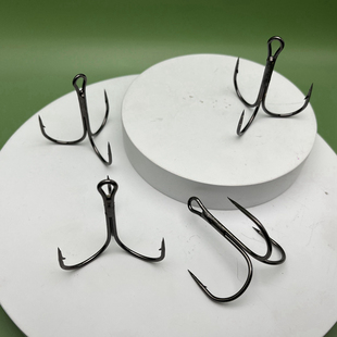 路亚三本钩锚钩路亚饵假饵配钩鲈鱼三爪钩三锚钩远投翘嘴米诺配钩