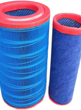 K1936适配叉车铲车空滤玉柴发动机玉米谷王收割机空气滤芯K1937PU