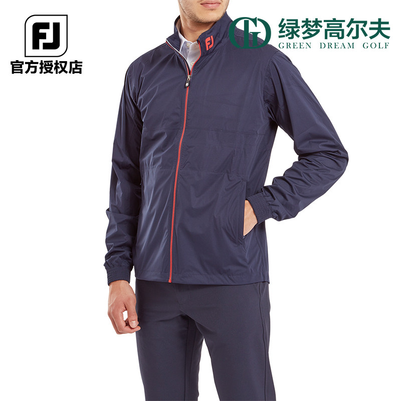 FootJoy高尔夫服装春季新款男士拒水夹克防水防风保暖透气款雨衣