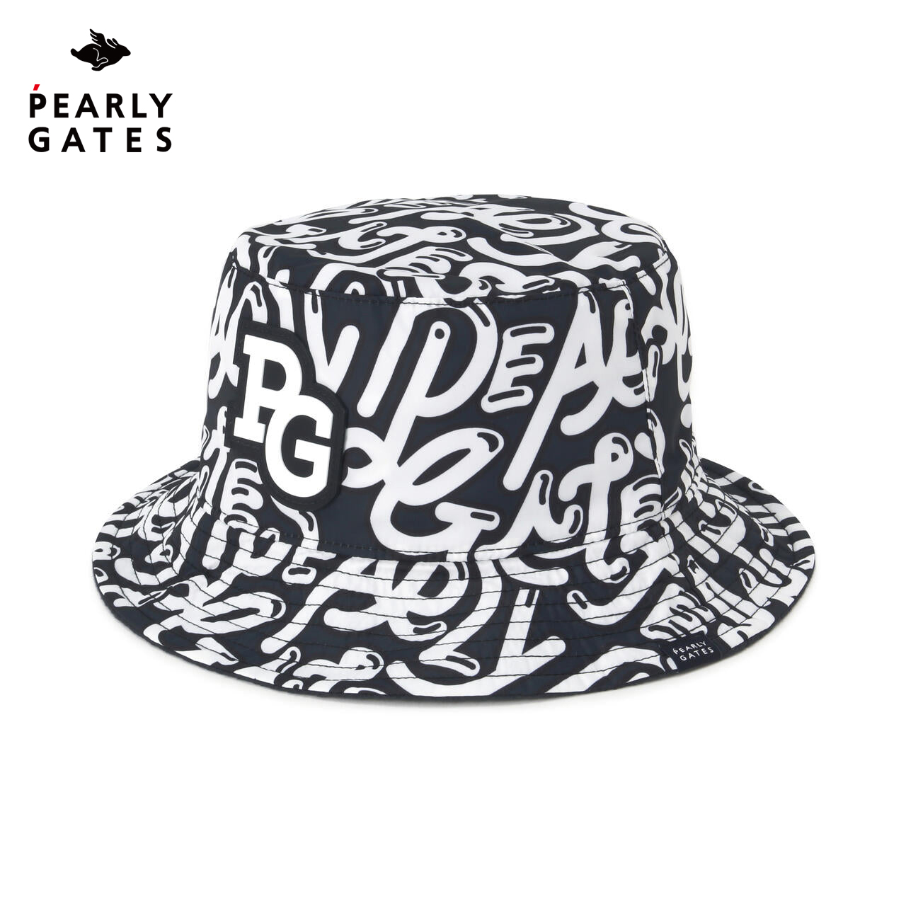 PearlyGates高尔夫球帽男女款渔夫帽字母印花保暖盆帽
