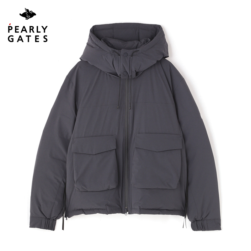 PearlyGates高尔夫服装男士PG冬季保暖防风连帽羽绒服golf外套