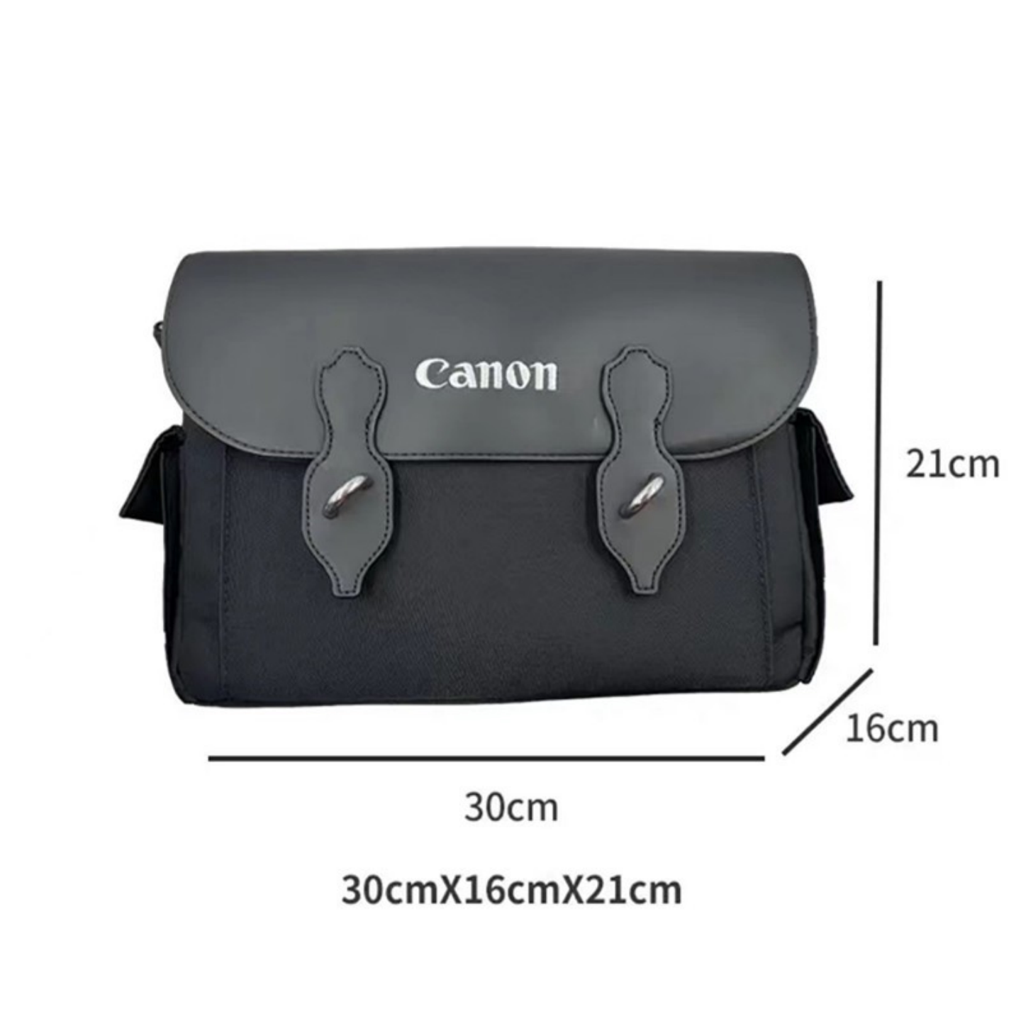 新品佳能原装青春复古邮差包相机包 单肩专业斜跨帆布便携单反包