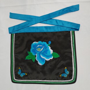 新款民族演出戏装刘三姐小围裙酒店服务员围裙秧歌舞舞台表演围裙