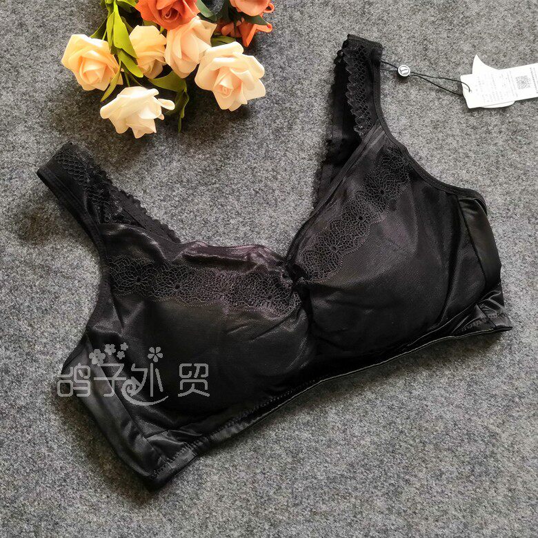 舒适女士家居薄款罩杯内衣睡眠文胸背心式文胸收副乳无钢圈内衣女