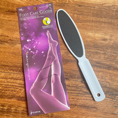 日本进口贝印搓脚板磨砂去死皮老茧修足工具洗脚刷子粗细两面用