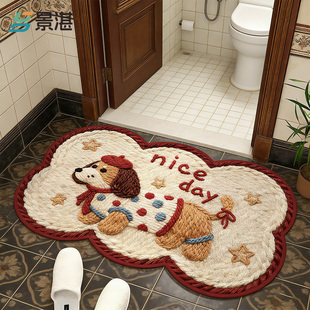 厨房地垫2025新款 门口专用脚垫入户门浴室卫生间吸水防滑垫家用