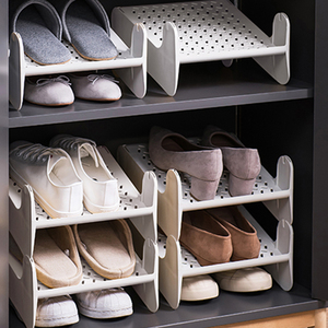 鞋子收纳神器鞋柜分层鞋托鞋架省空间放鞋收纳盒塑料简易隔板鞋盒