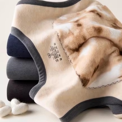 冬季保暖背心男士加厚加绒德加肥加大码羊毛蚕丝东北特厚马甲内穿